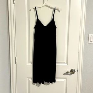 Black spaghetti strap dress